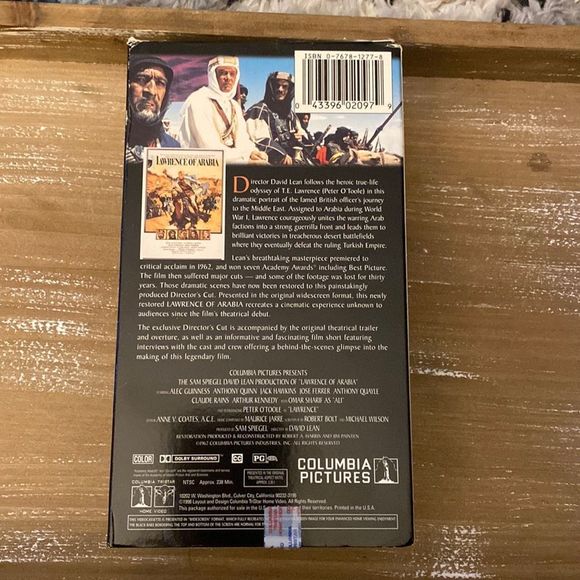 Lawrence of Arabia Box Set VHS Tapes - Picture 2 of 6